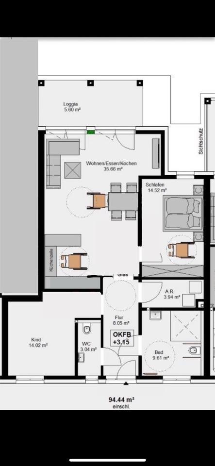 Modern & Zentral: rollstuhlgerechte 3-Zimmer-Whg in Spelle