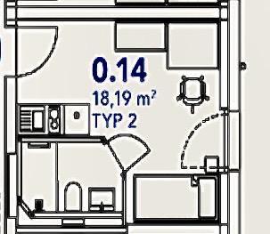 Wohnung Erlangen Am Anger - 1 Zimmer, 18 m&sup2;, 580&euro; | Angebot:24732944