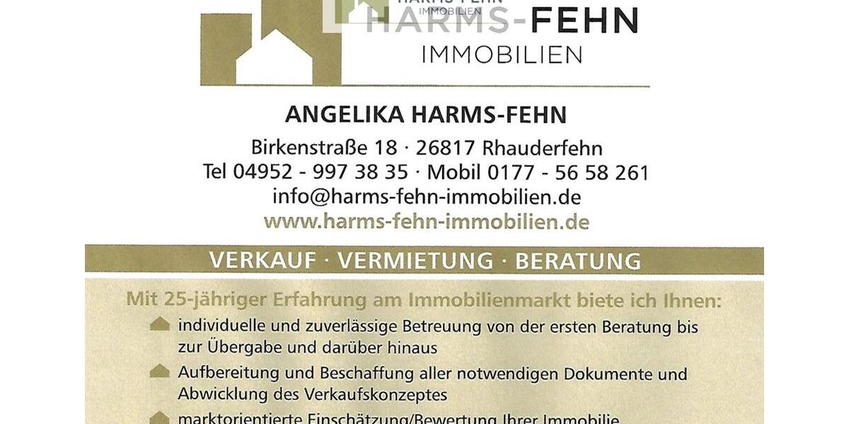 Erdgeschoßwohnung Ostrhauderfehn - 3 Zimmer, 84 m&sup2;, 1.100&euro; | Angebot:24814263