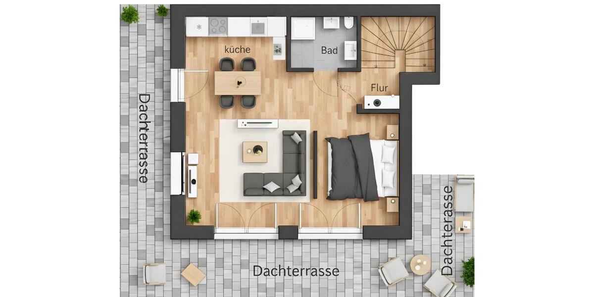 Einfamilienhaus Leer (Ostfriesland) - 1 Zimmer, 37 m&sup2;, 680&euro; | Angebot:25217664