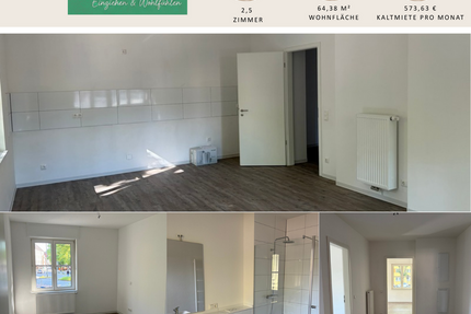 Wohnung Duisburg Rheinhausen - 2.5 Zimmer, 64 m&sup2;, 574&euro; | Angebot:24898600