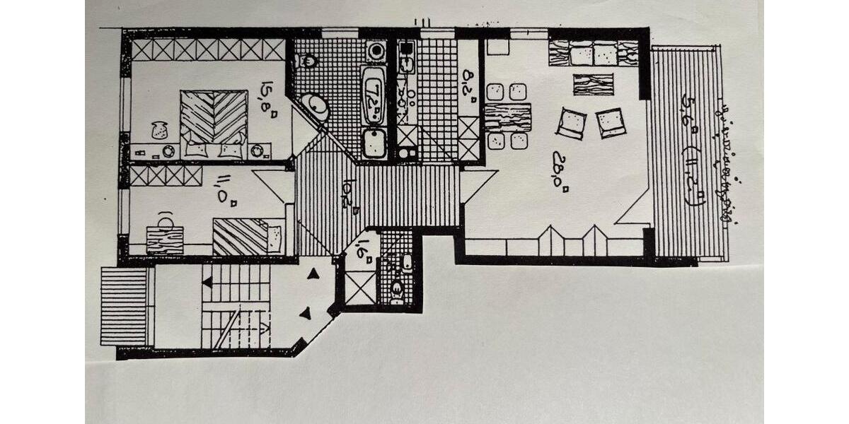 Etagenwohnung Altlußheim - 3 Zimmer, 89 m&sup2;, 1.100&euro; | Angebot:26612874