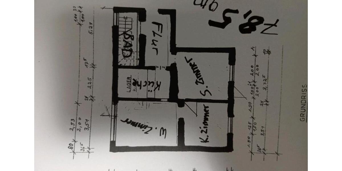 Erdgeschosswohnung 3 zimmer