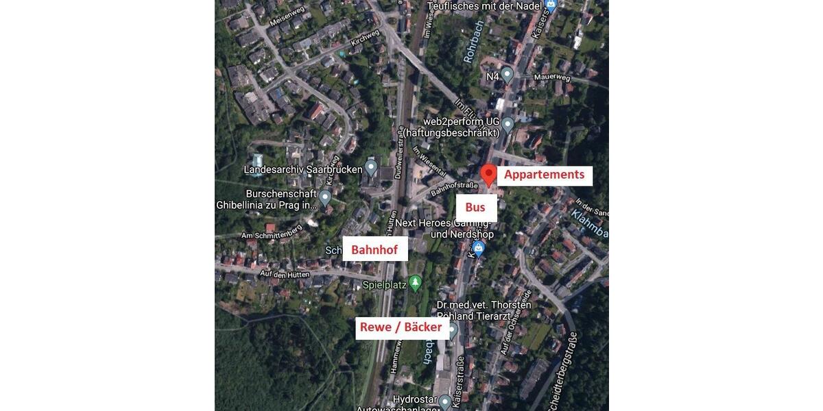 Erdgeschoßwohnung Saarbrücken Scheidt - 1 Zimmer, 31 m&sup2;, 435&euro; | Angebot:26268581