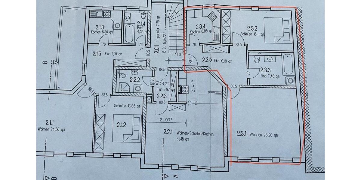 Etagenwohnung Demmin - 2 Zimmer, 64 m&sup2;, 450&euro; | Angebot:25956742