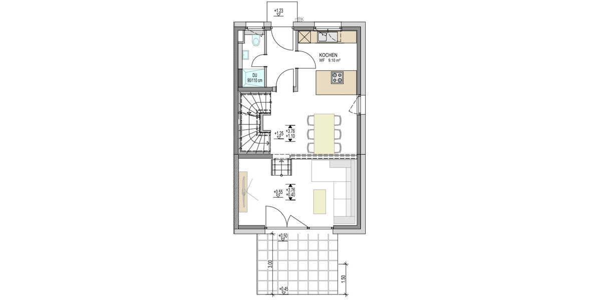 Reihenmittelhaus Bad Säckingen - 5 Zimmer, 150 m&sup2;, 2.300&euro; | Angebot:25706510
