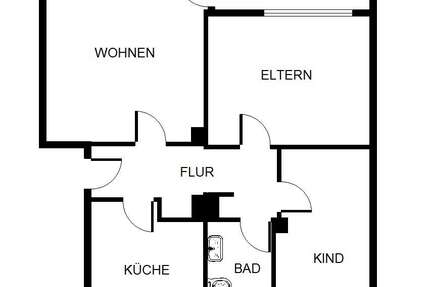 Wohnung Gelsenkirchen Hassel - 3 Zimmer, 67 m&sup2;, 449&euro; | Angebot:25233870