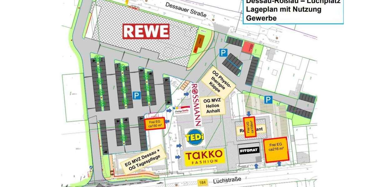 Hochfrequentierte 150m²-Gewerbefläche in Dessau-Roßlau: Ideal für Apotheke oder Fachhandel! zimmer