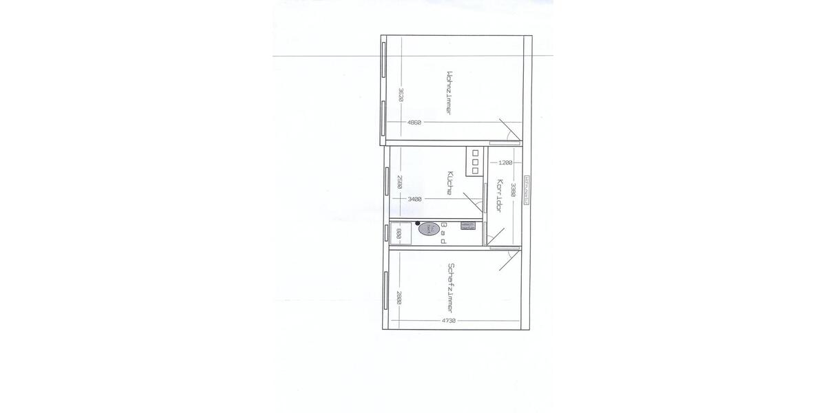 Etagenwohnung Eberswalde - 2 Zimmer, 48 m&sup2;, 336&euro; | Angebot:26545667