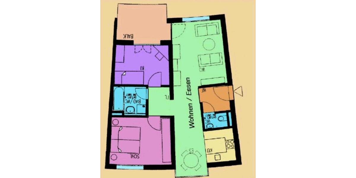 Nachmieter für 3 Raum Wohnung mit Balkon Stellplatz 3 zimmer