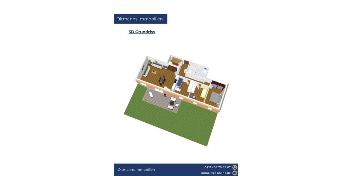 Erdgeschoßwohnung Ganderkesee - 4 Zimmer, 120 m&sup2;, 1.486&euro; | Angebot:25383150