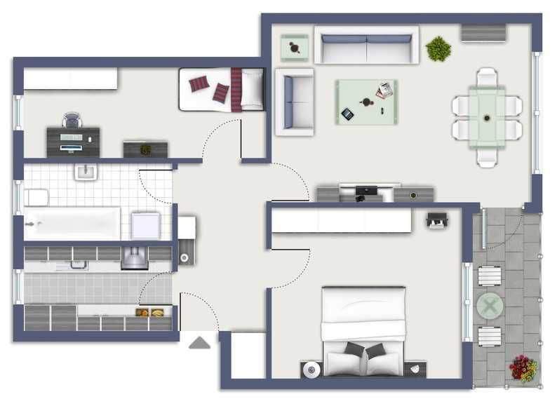 Etagenwohnung Leverkusen Lützenkirchen - 3 Zimmer, 63 m&sup2;, 710&euro; | Angebot:25266738