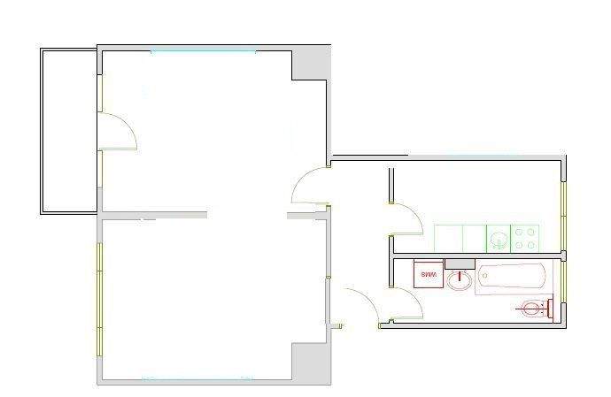Etagenwohnung Brandenburg Nord - 2 Zimmer, 49 m&sup2;, 436&euro; | Angebot:25801318