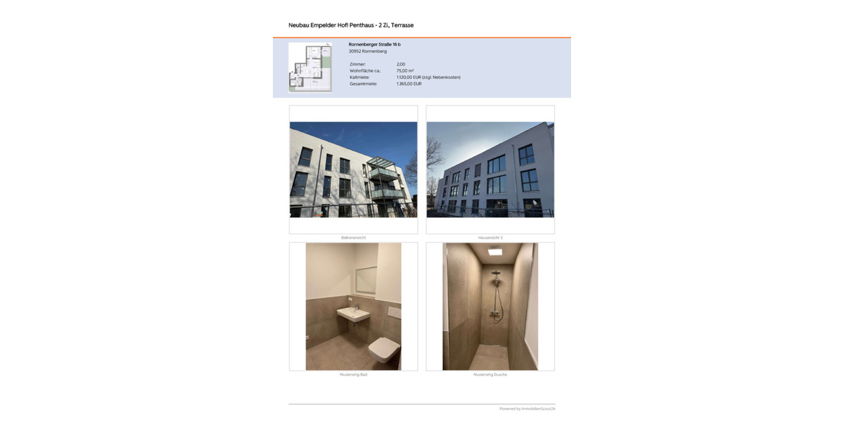 Einfamilienhaus Ronnenberg - 2 Zimmer, 75 m&sup2;, 1.120&euro; | Angebot:25783977