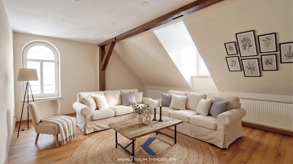 Dachgeschoßwohnung Mühlhausen (Thüringen) - 3 Zimmer, 114 m&sup2;, 855&euro; | Angebot:26556635