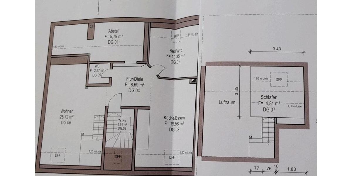 Dachgeschoßwohnung Fell - 1 Zimmer, 85 m&sup2;, 630&euro; | Angebot:26032355