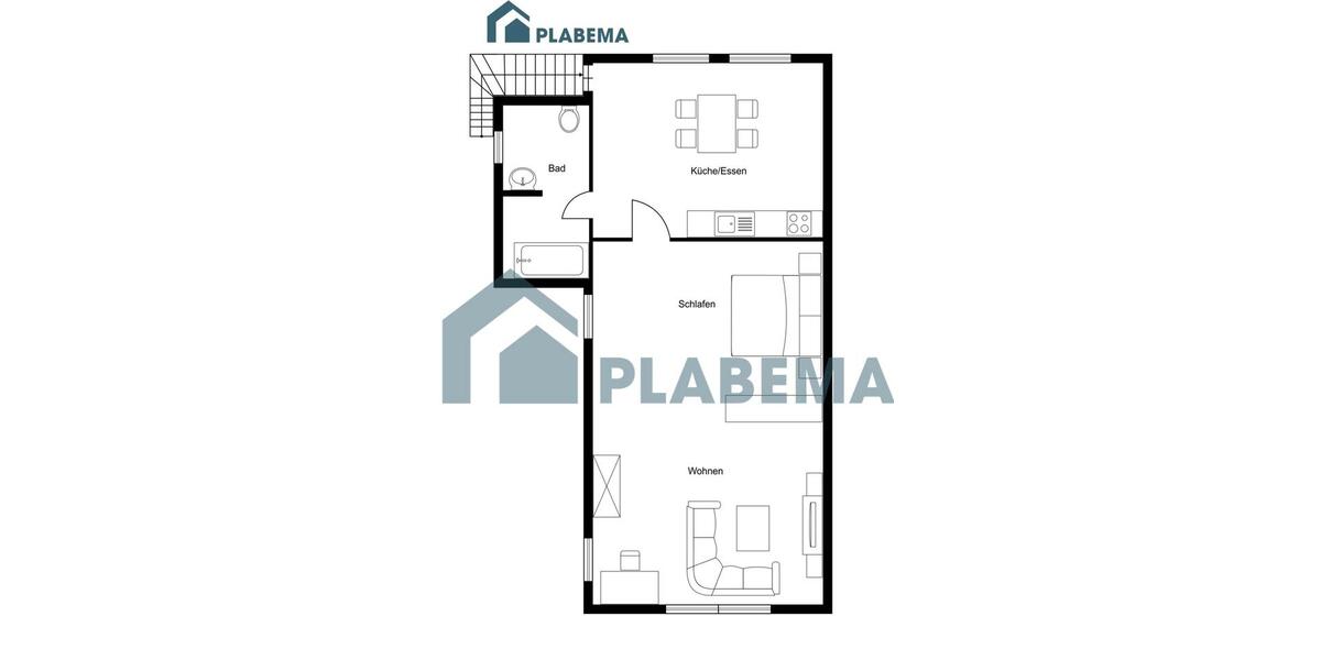 Dachgeschoßwohnung Parchim - 2 Zimmer, 87 m&sup2;, 737&euro; | Angebot:26368204