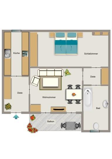 Etagenwohnung Bochum Bochum-Südwest - 2.5 Zimmer, 56 m&sup2;, 556&euro; | Angebot:26672562