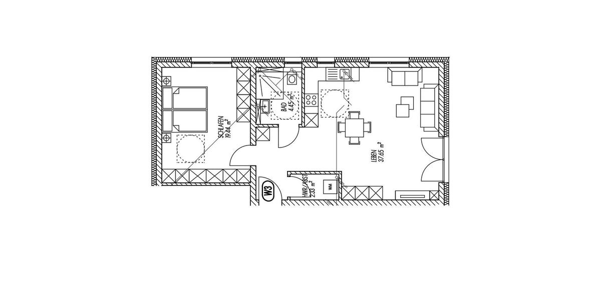 Erdgeschoßwohnung Viechtach - 2 Zimmer, 62 m&sup2;, 600&euro; | Angebot:26491285