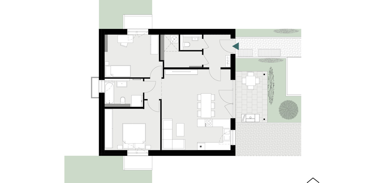 Erdgeschoßwohnung Igersheim - 3 Zimmer, 89 m&sup2;, 990&euro; | Angebot:24613410