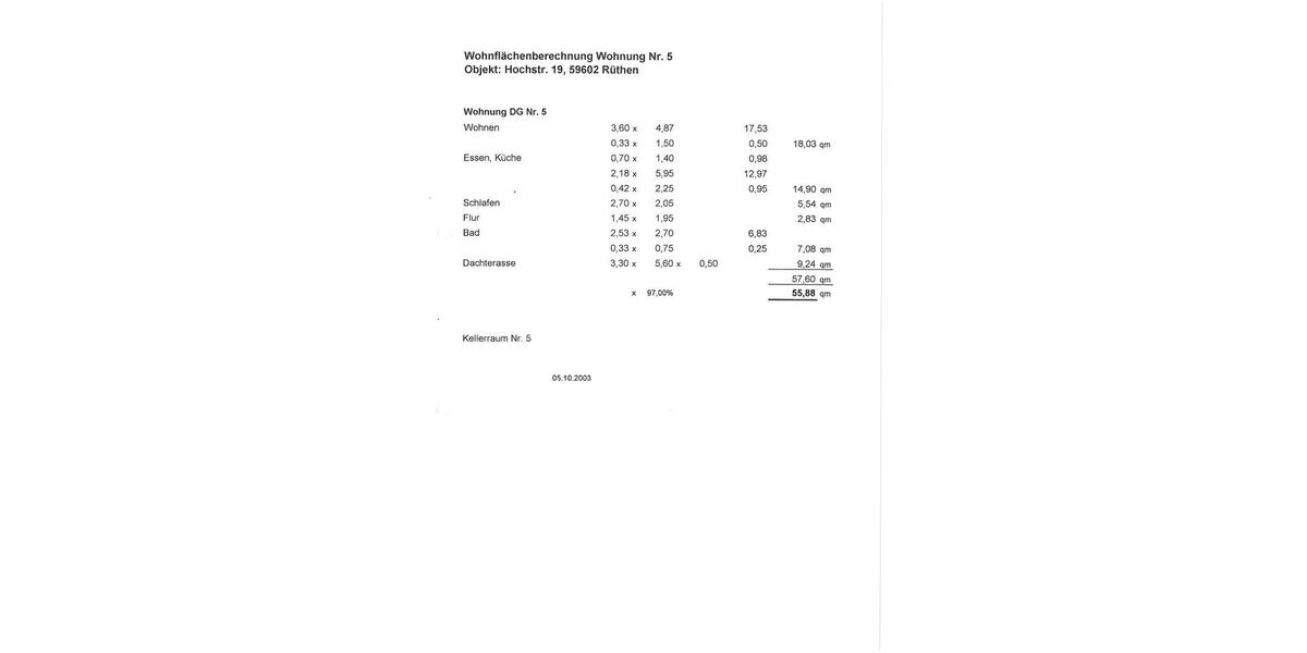 Attraktive, gepflegte 1-Zimmer-Dachgeschosswohnung in Rüthen 1 zimmer