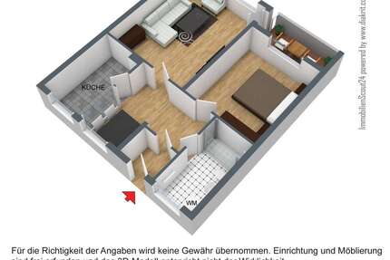 Wohnung zum Mieten in Hagen 383 € 66 m²