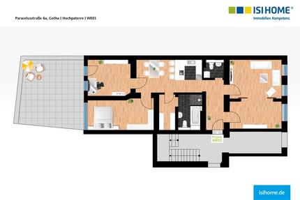 Wohnung Halle (Saale) Am Wasserturm/Thaerviertel - 4 Zimmer, 96 m&sup2;, 795&euro; | Angebot:26660646