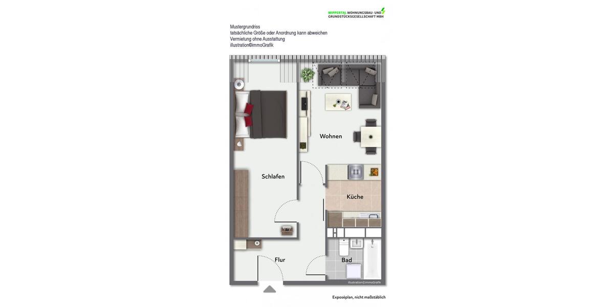 Etagenwohnung Sondershausen - 2 Zimmer, 45 m&sup2;, 270&euro; | Angebot:26003746