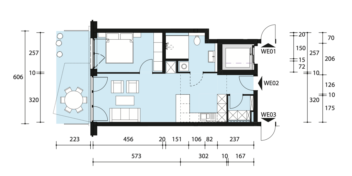 Etagenwohnung Teltow - 2 Zimmer, 59 m&sup2;, 1.195&euro; | Angebot:26744952