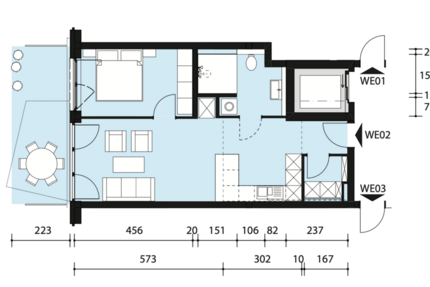 Wohnung Teltow - 2 Zimmer, 59 m&sup2;, 1.195&euro; | Angebot:26744952
