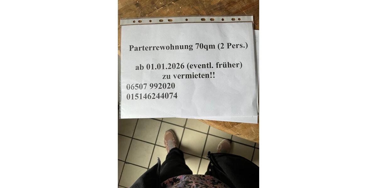 Erdgeschoßwohnung Neumagen-Dhron Dhron - 2 Zimmer, 70 m&sup2;, 740&euro; | Angebot:25267995