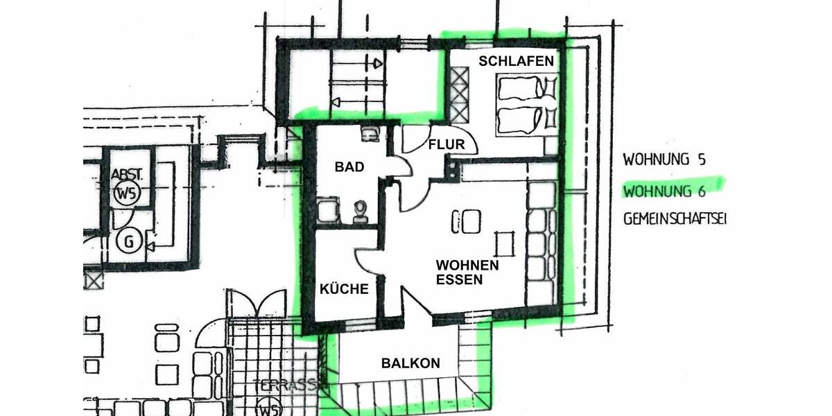 Dachgeschoßwohnung Vellmar - 2 Zimmer, 53 m&sup2;, 450&euro; | Angebot:26004062