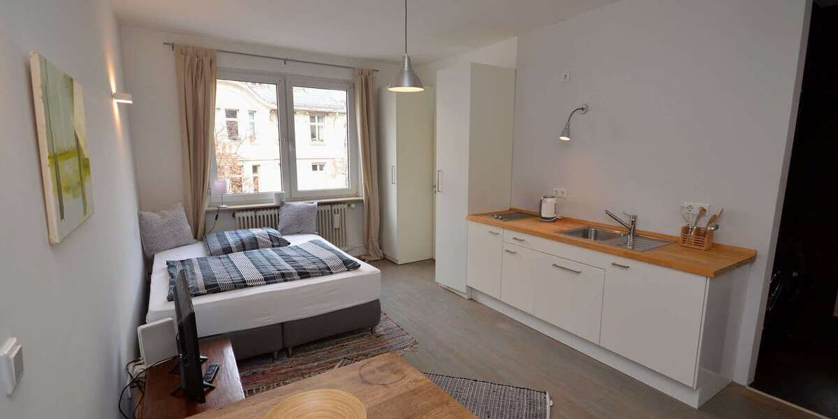 Wohnen auf Zeit in Frankfurt 1.190 € 1 zimmer