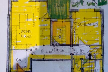 Große 2-Zimmer-Wohnung mit Einbauküche & Terrasse im Erdgeschoss 2 zimmer