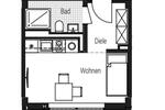 Etagenwohnung Nürnberg Gibitzenhof - 1 Zimmer, 21 m&sup2;, 573&euro; | Angebot:25350353