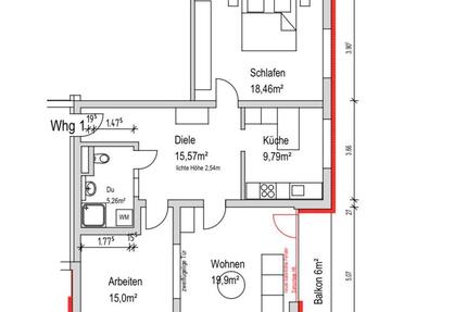 Wohnung Simmern/Hunsrück Hunsrück - 3 Zimmer, 87 m&sup2;, 655&euro; | Angebot:25179331