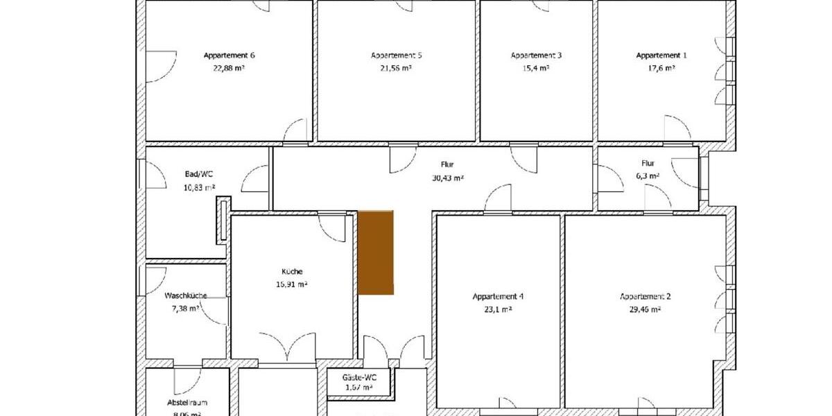 Erdgeschoßwohnung Nienburg (Weser) - 6 Zimmer, 225 m&sup2;, 230&euro; | Angebot:24768507