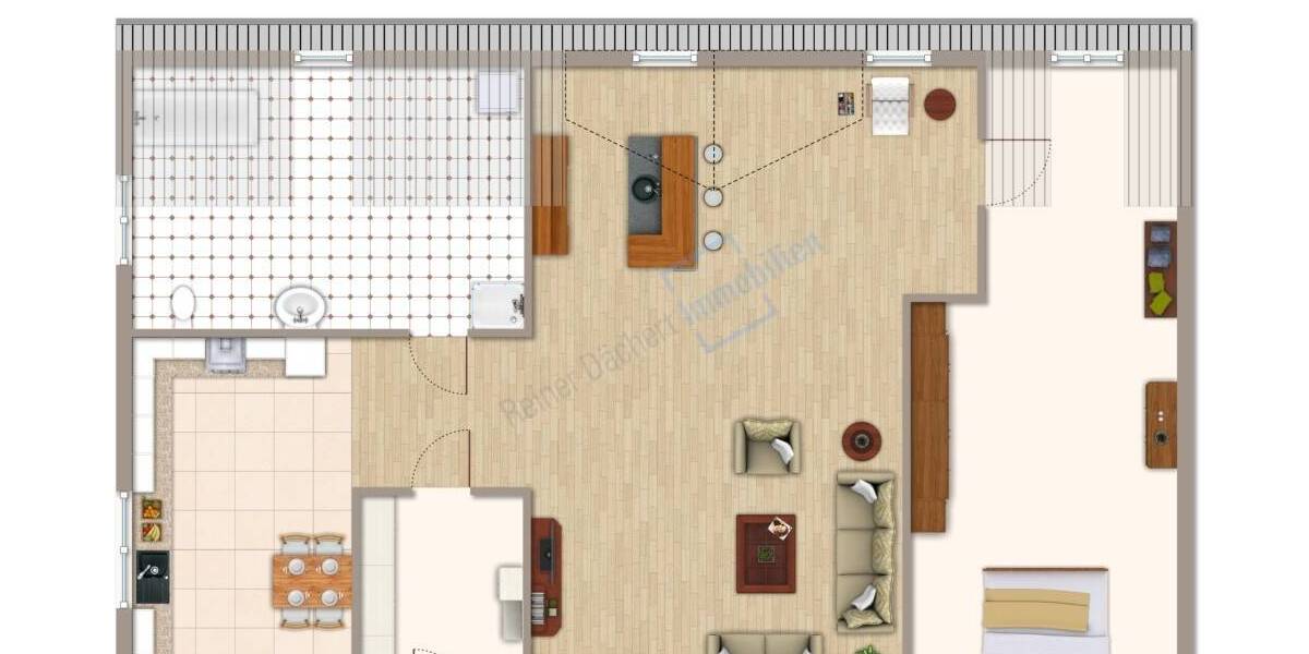 Etagenwohnung Pfungstadt - 2 Zimmer, 58 m&sup2;, 645&euro; | Angebot:26730729