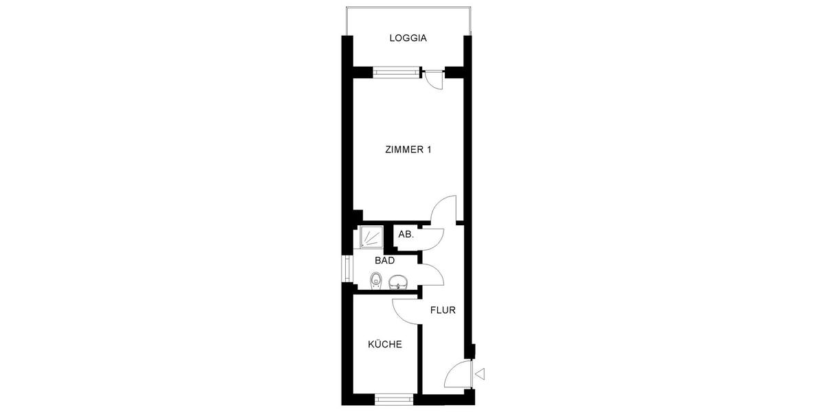 Erdgeschoßwohnung Attendorn - 1 Zimmer, 38 m&sup2;, 223&euro; | Angebot:25479717