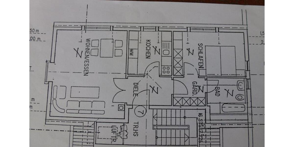 Etagenwohnung Gemünden am Main - 2 Zimmer, 61 m&sup2;, 600&euro; | Angebot:23827912