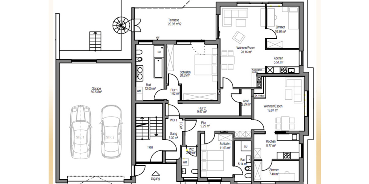 5 Wohnungen in neu modernisierter Anlage, KellerGarageGarten 4 zimmer