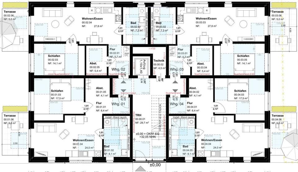 Erdgeschoßwohnung Freren - 2 Zimmer, 65 m&sup2;, 651&euro; | Angebot:24591568