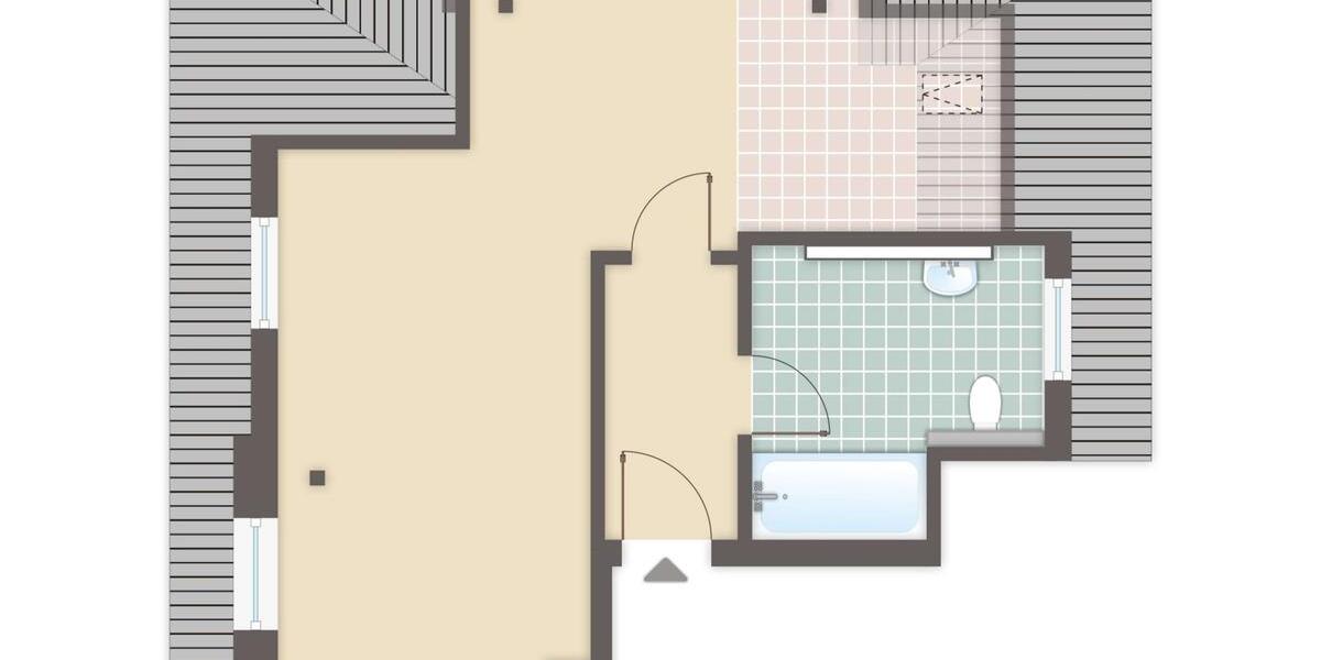 Dachgeschoßwohnung Zwickau - 1 Zimmer, 38 m&sup2;, 240&euro; | Angebot:25977801