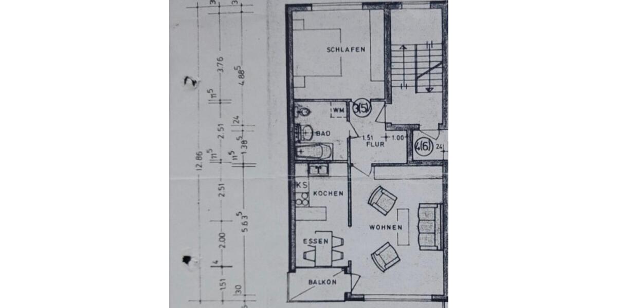 Etagenwohnung Elmshorn - 2 Zimmer, 60 m&sup2;, 720&euro; | Angebot:25944642