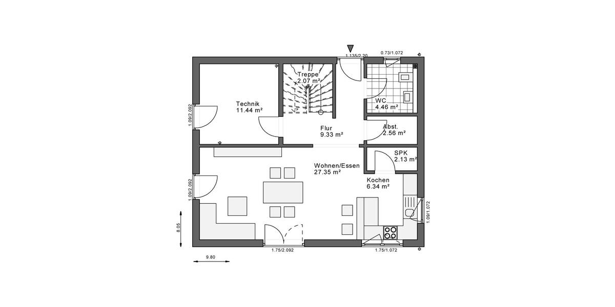 Einfamilienhaus Ennepetal - 3 Zimmer, 132 m&sup2;, 1.600&euro; | Angebot:26663217