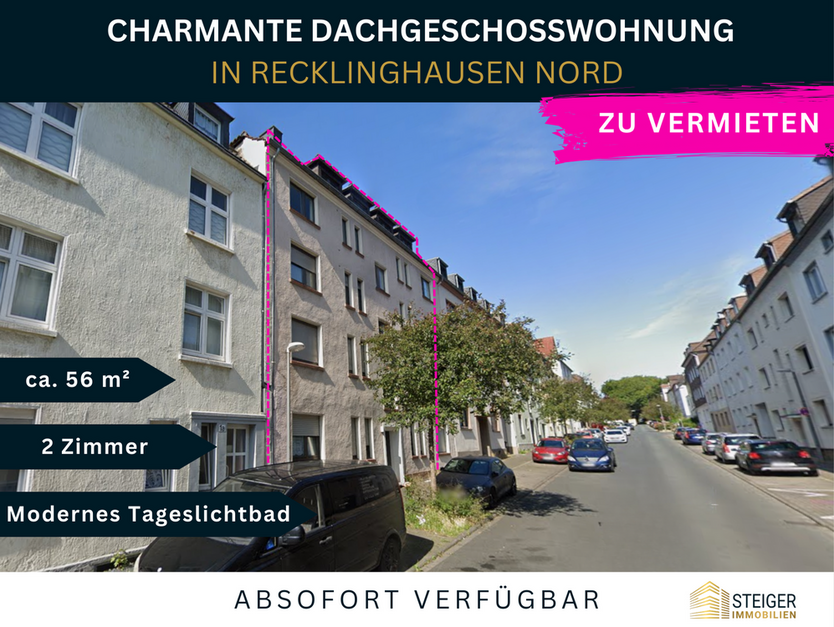 Wohnung zum Mieten in Recklinghausen 360 € 56 m²