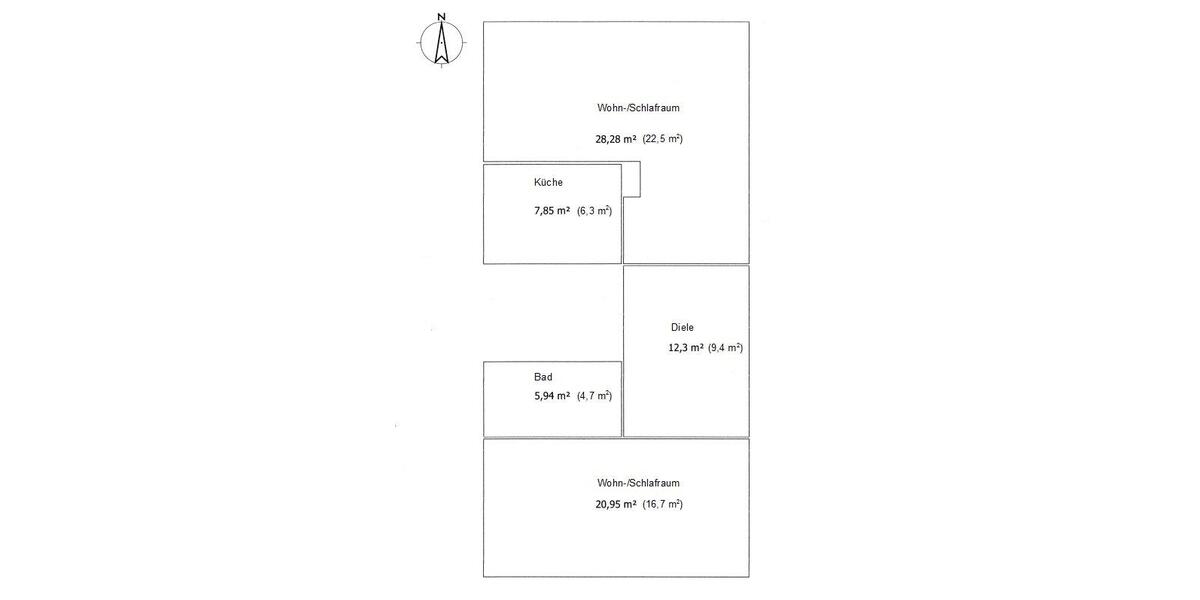 Dachgeschoßwohnung Sülzetal - 2 Zimmer, 60 m&sup2;, 325&euro; | Angebot:26253038