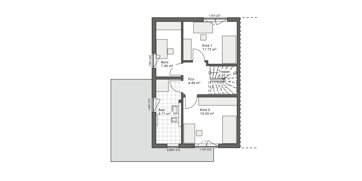 Doppelhaushälfte Herford Falkendiek - 4 Zimmer, 140 m&sup2;, 1.600&euro; | Angebot:26663224