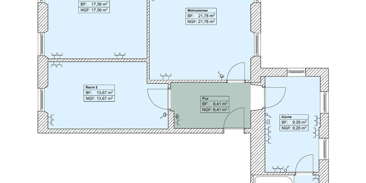 Etagenwohnung Neusalza-Spremberg Spremberg - 3 Zimmer, 74 m&sup2;, 445&euro; | Angebot:26636140