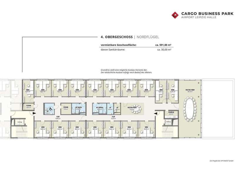 Energieeffiziente Gewerbeimmobilie mit Top-Verkehrsanbindung in Schkeuditz zimmer